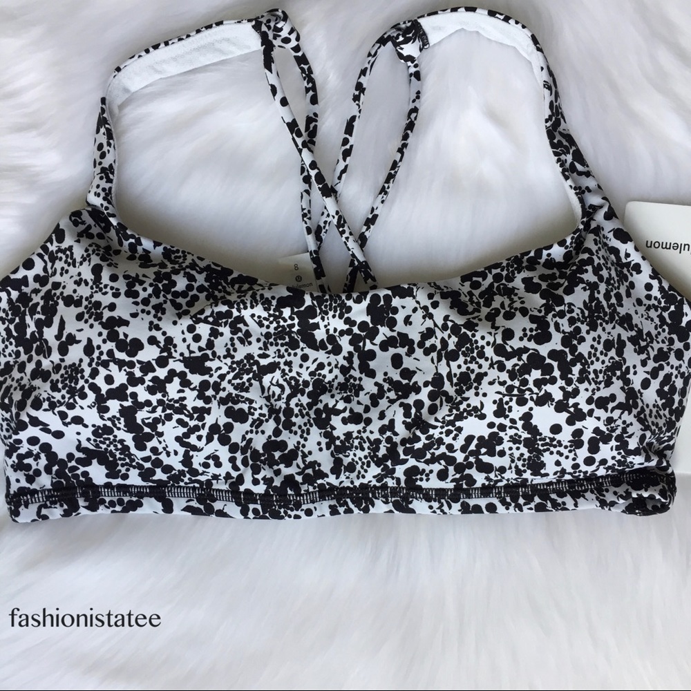 NWOT lululemon free to be bra black white Chirasu